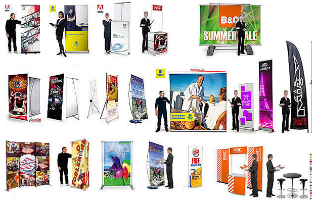 Banners stands for trade show graphics