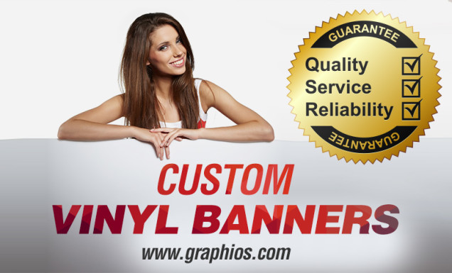 Custom vinyl banners printing by www.GRAPHIOS.com / Ph (773) 413-0070